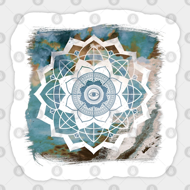 Nature Atmospheric Mandala 7 Sticker by infloence